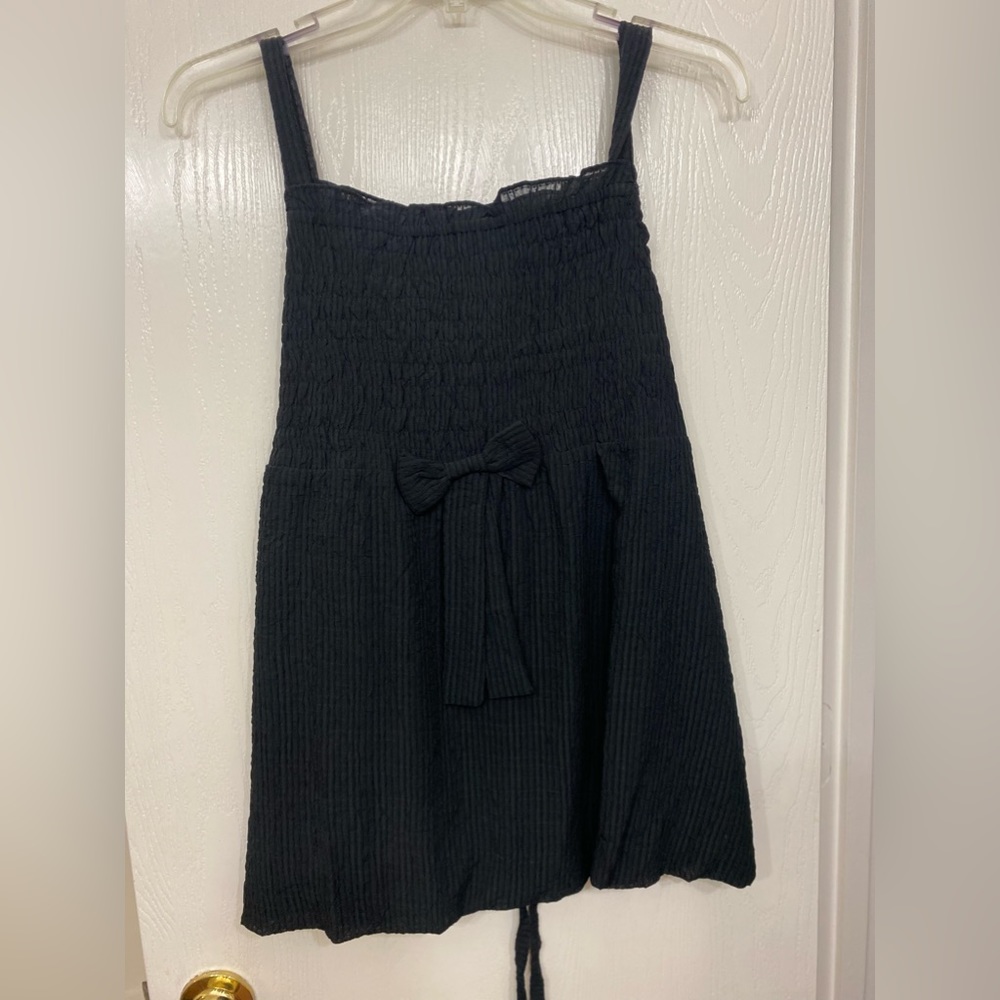 Black Casual Tank Top